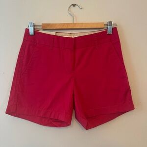 J. Crew Chino City Fit Pants in Fuschia